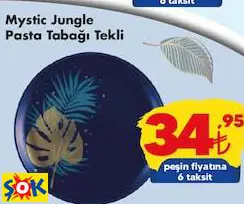 PAŞABAHÇE MYSTİC JUNGLE PASTA TABAĞI TEKLİ